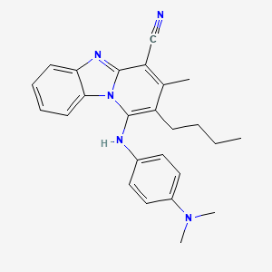 2-Butyl-1-{[4-(dimethylamino)phenyl]amino}-3-methylpyrido[1,2-a]benzimidazole-4-carbonitrile