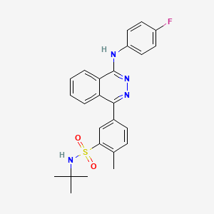 N-tert-butyl-5-{4-[(4-fluorophenyl)amino]phthalazin-1-yl}-2-methylbenzenesulfonamide