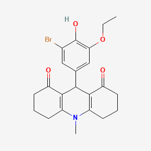 9-(3-bromo-5-ethoxy-4-hydroxyphenyl)-10-methyl-3,4,6,7,9,10-hexahydroacridine-1,8(2H,5H)-dione