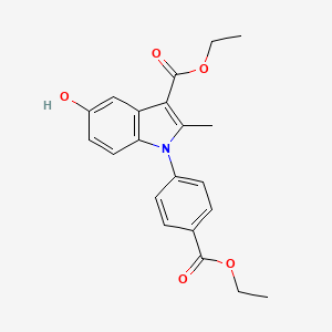 ethyl 1-[4-(ethoxycarbonyl)phenyl]-5-hydroxy-2-methyl-1H-indole-3-carboxylate