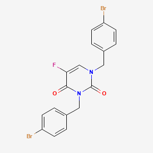 1,3-bis(4-bromobenzyl)-5-fluoropyrimidine-2,4(1H,3H)-dione