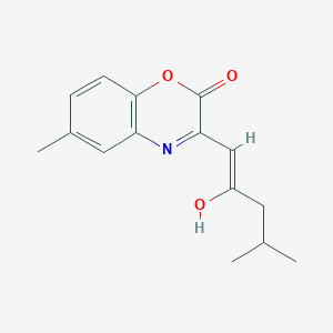 (3Z)-6-methyl-3-(4-methyl-2-oxo-pentylidene)-4H-1,4-benzoxazin-2-one