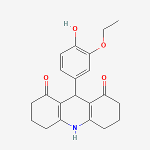 9-(3-ethoxy-4-hydroxyphenyl)-3,4,6,7,9,10-hexahydroacridine-1,8(2H,5H)-dione