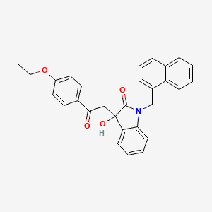 3-[2-(4-ethoxyphenyl)-2-oxoethyl]-3-hydroxy-1-(naphthalen-1-ylmethyl)-1,3-dihydro-2H-indol-2-one