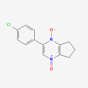 2-(4-chlorophenyl)-6,7-dihydro-5H-cyclopenta[b]pyrazine 1,4-dioxide