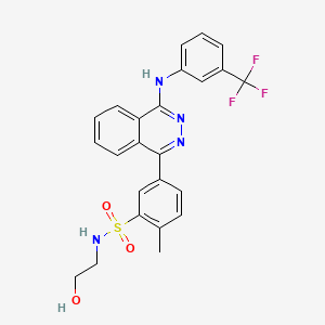 N-(2-hydroxyethyl)-2-methyl-5-(4-{[3-(trifluoromethyl)phenyl]amino}phthalazin-1-yl)benzenesulfonamide