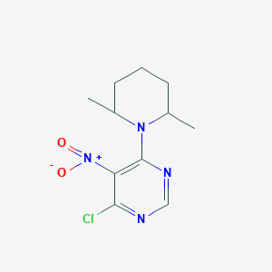 4-Chloro-6-(2,6-dimethylpiperidin-1-yl)-5-nitropyrimidine