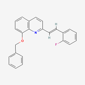 8-(benzyloxy)-2-[(E)-2-(2-fluorophenyl)ethenyl]quinoline