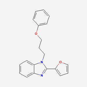 molecular formula C20H18N2O2 B11612151 2-(2-furyl)-1-(3-phenoxypropyl)-1H-benzimidazole 