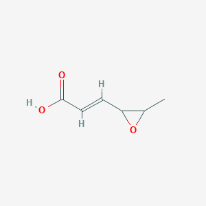 molecular formula C6H8O3 B116122 4,5-Epoxy-2-hexenoic acid CAS No. 145374-95-4