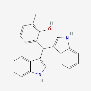 2-[bis(1H-indol-3-yl)methyl]-6-methylphenol