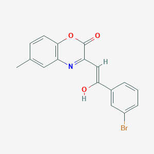 (3E)-3-[2-(3-bromophenyl)-2-oxoethylidene]-6-methyl-3,4-dihydro-2H-1,4-benzoxazin-2-one