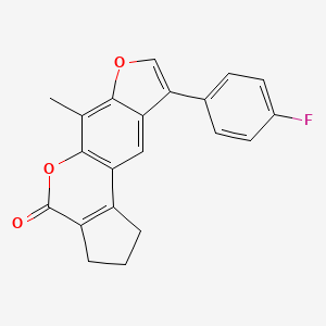 9-(4-fluorophenyl)-6-methyl-2,3-dihydrocyclopenta[c]furo[3,2-g]chromen-4(1H)-one