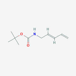 molecular formula C10H17NO2 B116125 N-(tert-Butyloxycarbonyl)-2,4-pentadiene-1-amine CAS No. 157424-76-5