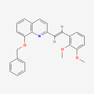 8-(benzyloxy)-2-[(E)-2-(2,3-dimethoxyphenyl)ethenyl]quinoline