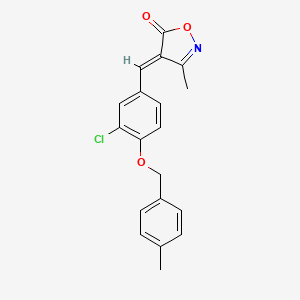 (4E)-4-{3-chloro-4-[(4-methylbenzyl)oxy]benzylidene}-3-methyl-1,2-oxazol-5(4H)-one