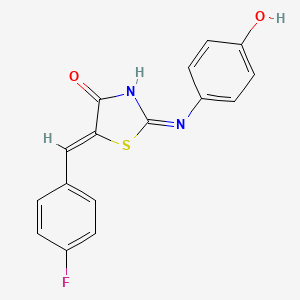 (5Z)-5-(4-fluorobenzylidene)-2-[(4-hydroxyphenyl)amino]-1,3-thiazol-4(5H)-one