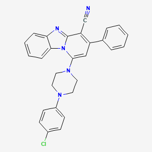 1-[4-(4-Chlorophenyl)piperazin-1-yl]-3-phenylpyrido[1,2-a]benzimidazole-4-carbonitrile