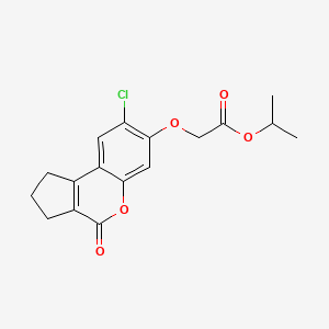 Isopropyl [(8-chloro-4-oxo-1,2,3,4-tetrahydrocyclopenta[c]chromen-7-yl)oxy]acetate