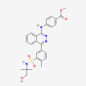 Methyl 4-[(4-{3-[(1-hydroxy-2-methylpropan-2-yl)sulfamoyl]-4-methylphenyl}phthalazin-1-yl)amino]benzoate