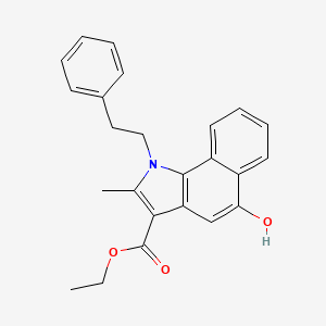 ethyl 5-hydroxy-2-methyl-1-(2-phenylethyl)-1H-benzo[g]indole-3-carboxylate