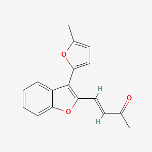 (3E)-4-[3-(5-Methylfuran-2-YL)-1-benzofuran-2-YL]but-3-EN-2-one