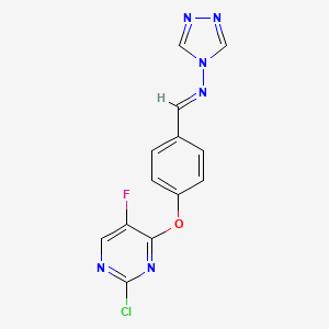 N-[(E)-{4-[(2-chloro-5-fluoropyrimidin-4-yl)oxy]phenyl}methylidene]-4H-1,2,4-triazol-4-amine