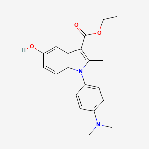 ethyl 1-[4-(dimethylamino)phenyl]-5-hydroxy-2-methyl-1H-indole-3-carboxylate