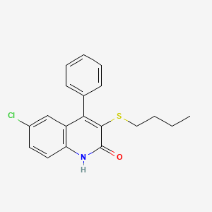 3-(butylthio)-6-chloro-4-phenylquinolin-2(1H)-one