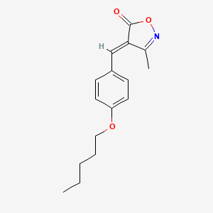 (4E)-3-methyl-4-[4-(pentyloxy)benzylidene]-1,2-oxazol-5(4H)-one