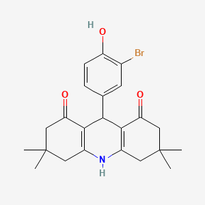 9-(3-bromo-4-hydroxyphenyl)-3,3,6,6-tetramethyl-3,4,6,7,9,10-hexahydroacridine-1,8(2H,5H)-dione