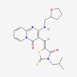 3-[(Z)-(3-Isobutyl-4-oxo-2-thioxo-1,3-thiazolidin-5-ylidene)methyl]-2-[(tetrahydro-2-furanylmethyl)amino]-4H-pyrido[1,2-A]pyrimidin-4-one