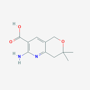 2-Amino-7,7-dimethyl-7,8-dihydro-5H-pyrano[4,3-b]pyridine-3-carboxylic acid