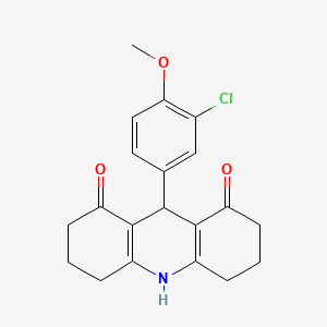 9-(3-Chloro-4-methoxyphenyl)-3,4,6,7,9,10-hexahydro-1,8(2H,5H)-acridinedione