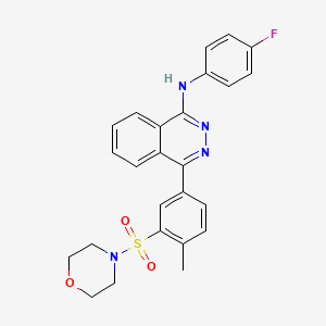 N-(4-fluorophenyl)-4-[4-methyl-3-(morpholin-4-ylsulfonyl)phenyl]phthalazin-1-amine