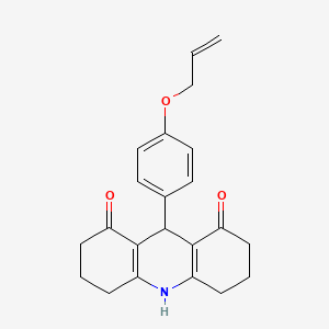 9-[4-(prop-2-en-1-yloxy)phenyl]-3,4,6,7,9,10-hexahydroacridine-1,8(2H,5H)-dione