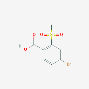 molecular formula C8H7BrO4S B116133 4-Bromo-2-(methylsulfonyl)benzoic acid CAS No. 142994-02-3