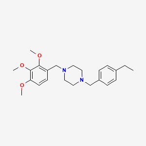 1-[(4-Ethylphenyl)methyl]-4-[(2,3,4-trimethoxyphenyl)methyl]piperazine