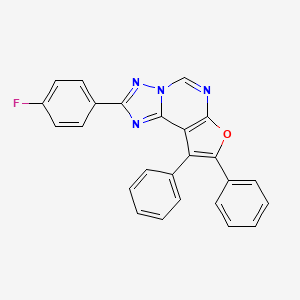 2-(4-Fluorophenyl)-8,9-diphenylfuro[3,2-e][1,2,4]triazolo[1,5-c]pyrimidine