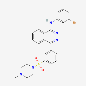 N-(3-bromophenyl)-4-{4-methyl-3-[(4-methylpiperazin-1-yl)sulfonyl]phenyl}phthalazin-1-amine