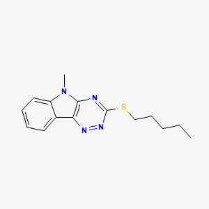 5-methyl-3-(pentylsulfanyl)-5H-[1,2,4]triazino[5,6-b]indole