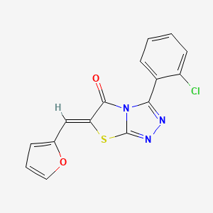 (6Z)-3-(2-chlorophenyl)-6-(furan-2-ylmethylidene)[1,3]thiazolo[2,3-c][1,2,4]triazol-5(6H)-one