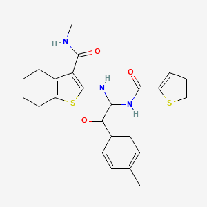 N-methyl-2-({2-(4-methylphenyl)-2-oxo-1-[(thiophen-2-ylcarbonyl)amino]ethyl}amino)-4,5,6,7-tetrahydro-1-benzothiophene-3-carboxamide