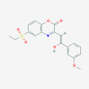 (3E)-6-(ethylsulfonyl)-3-[2-(3-methoxyphenyl)-2-oxoethylidene]-3,4-dihydro-2H-1,4-benzoxazin-2-one