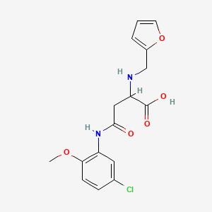 N-(5-chloro-2-methoxyphenyl)-N~2~-(furan-2-ylmethyl)asparagine