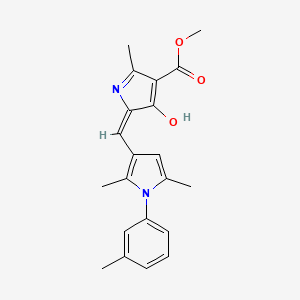 methyl (5E)-5-{[2,5-dimethyl-1-(3-methylphenyl)-1H-pyrrol-3-yl]methylidene}-2-methyl-4-oxo-4,5-dihydro-1H-pyrrole-3-carboxylate