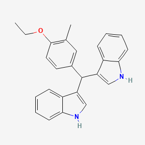 3-[(4-ethoxy-3-methylphenyl)(1H-indol-3-yl)methyl]-1H-indole