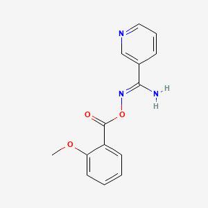 N'-{[(2-methoxyphenyl)carbonyl]oxy}pyridine-3-carboximidamide