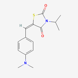 (5E)-5-[4-(dimethylamino)benzylidene]-3-(propan-2-yl)-1,3-thiazolidine-2,4-dione