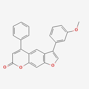 3-(3-methoxyphenyl)-5-phenyl-7H-furo[3,2-g]chromen-7-one